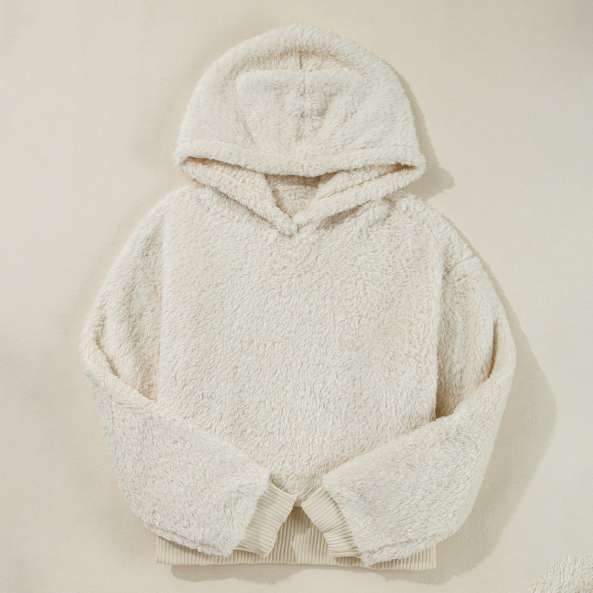 Cozy Sherpa Hooded Sweatshirt