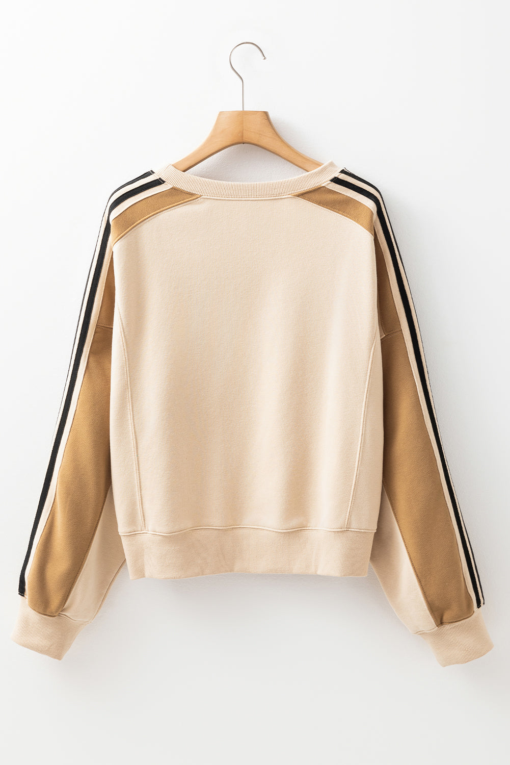 Track Stripe Crewneck Pullover