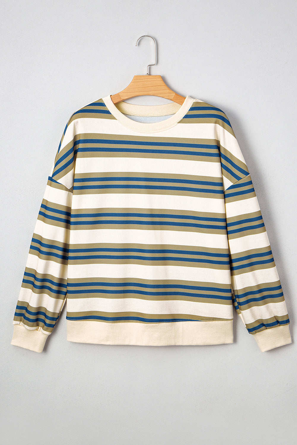 Retro Stripe Crewneck Sweatshirt