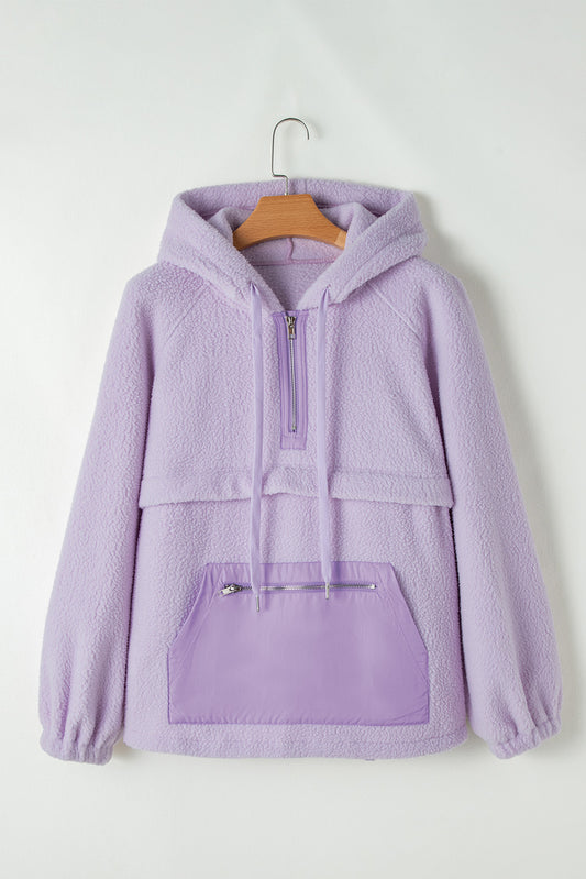 Frosted Lilac Sherpa Hoodie