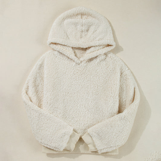 Cozy Sherpa Hooded Sweatshirt