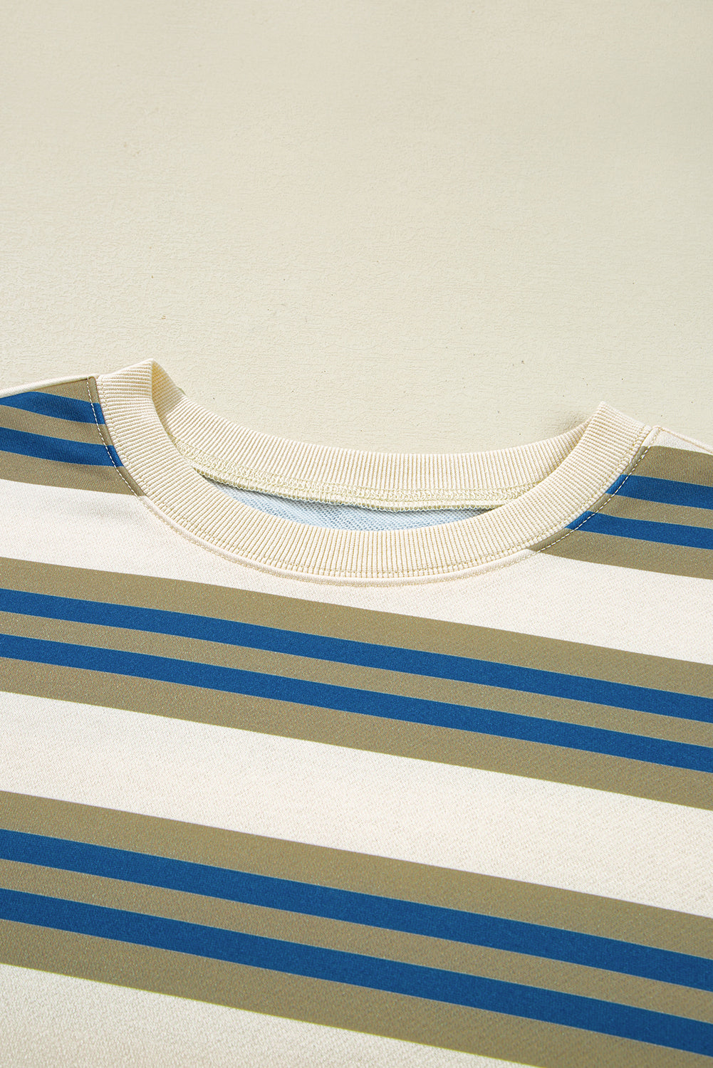 Retro Stripe Crewneck Sweatshirt
