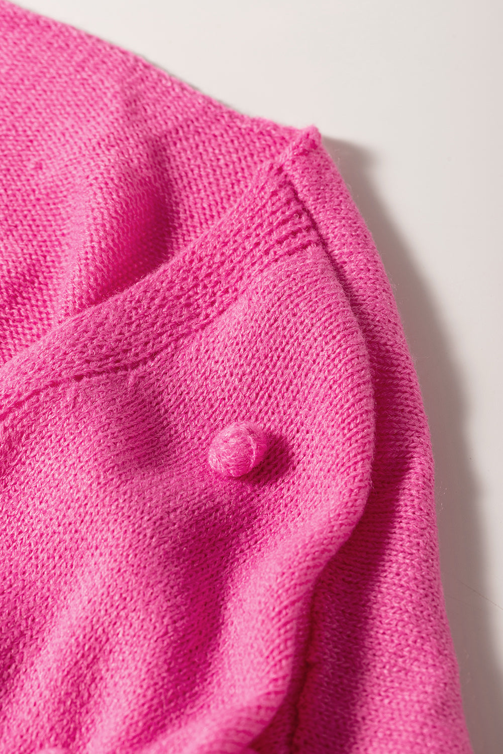 Colorblock Dot Knit Cardigan