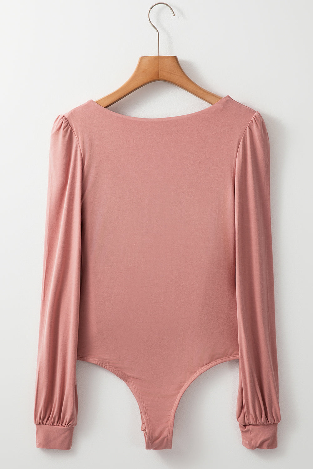 Blush Plunge Long Sleeve Bodysuit
